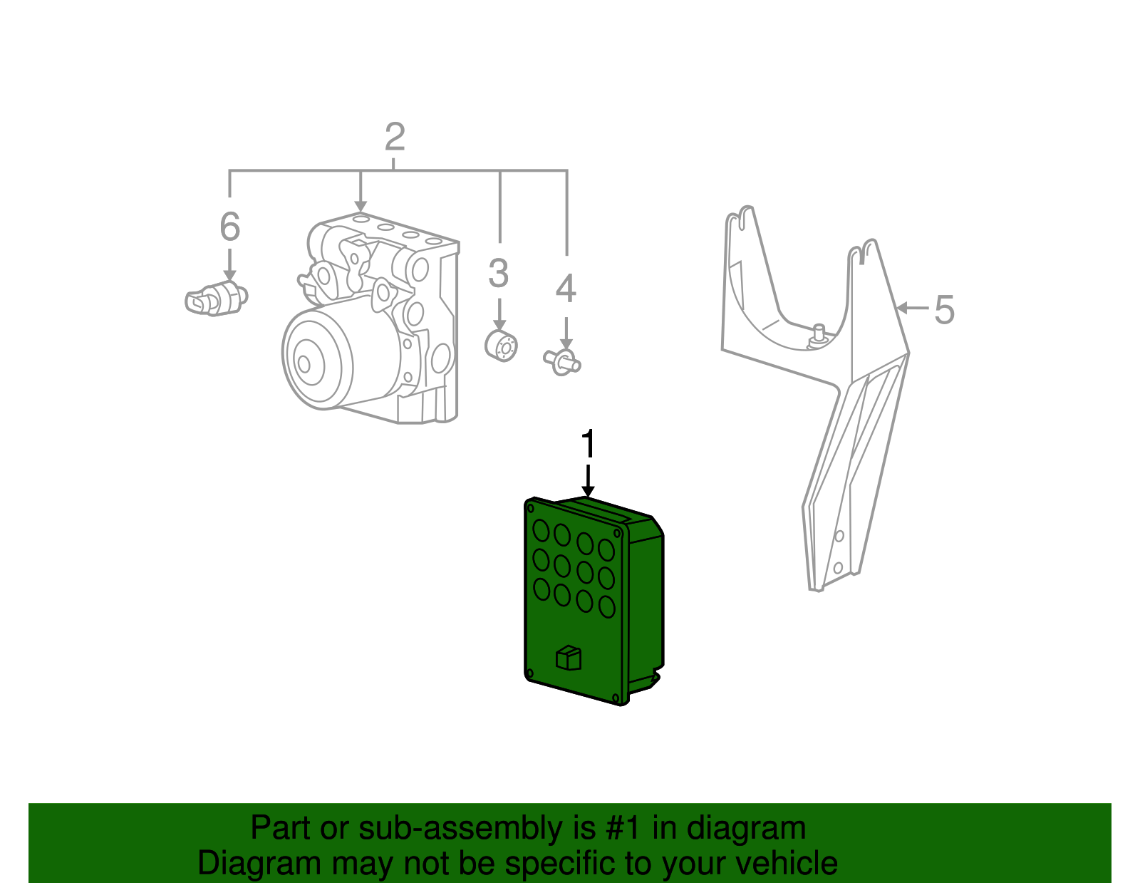 Module Kit, Elek Brake & Tract Control - Cadillac (89060341)