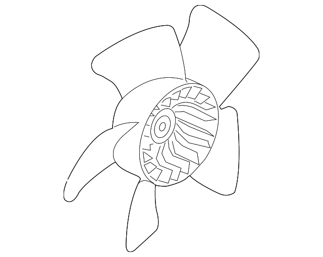 GM Genuine Parts Engine Cooling Fan Blade - OEM Replacement 95391502