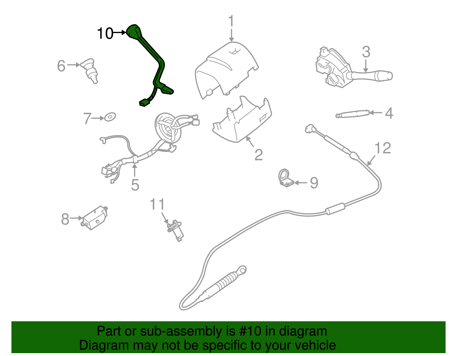 Gear Shift Assembly - Ford (XW7Z-7210-AAE)