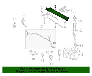 2005-2016 Land Rover Wiper Linkage LR038348 | JaguarParts.com