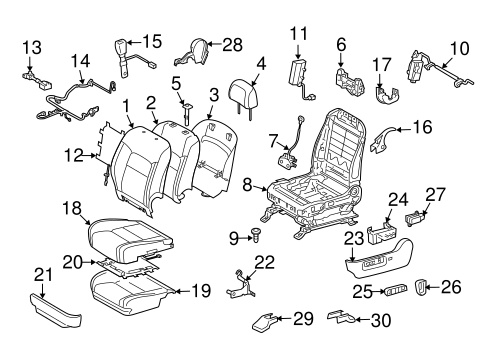 TOYOTA Genuine 71706-60130-C0 Seat Back Board