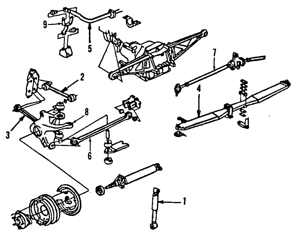 Premium Gas Charged Rear Shock Absorber - GM (88945205)
