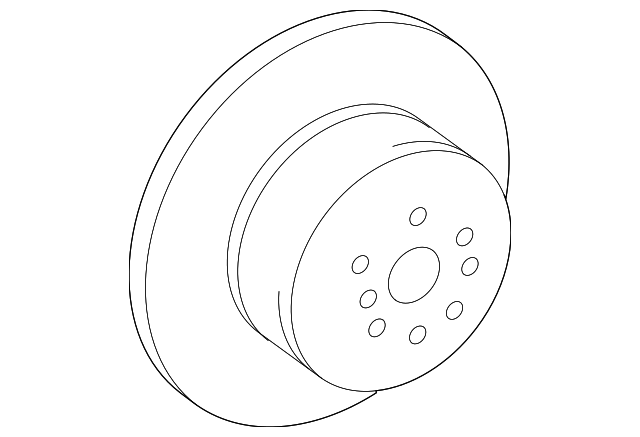 Disc Brake Rotor (Rear) - Toyota (42431-06051)