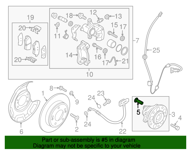517522K000 Wheel Stud 20102021 Kia World Kia Parts
