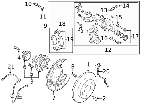Rear Brakes for 2020 Kia Forte Kia.Parts Store