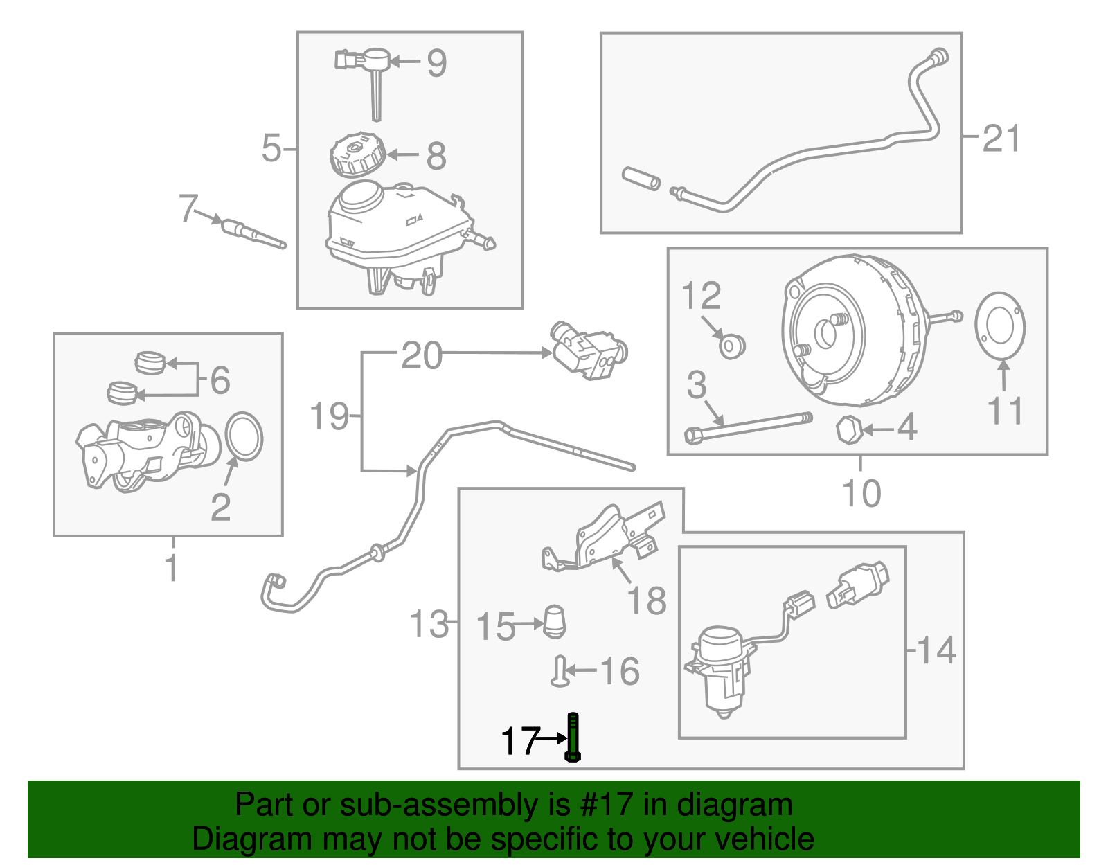 M6x1.5x40 Power Brake Booster Pump Bolt - Buick (92151827)