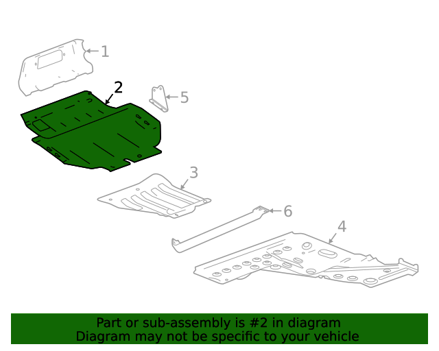 20192021 Chevrolet Colorado Skid Plate 84510395 GMPartsNow