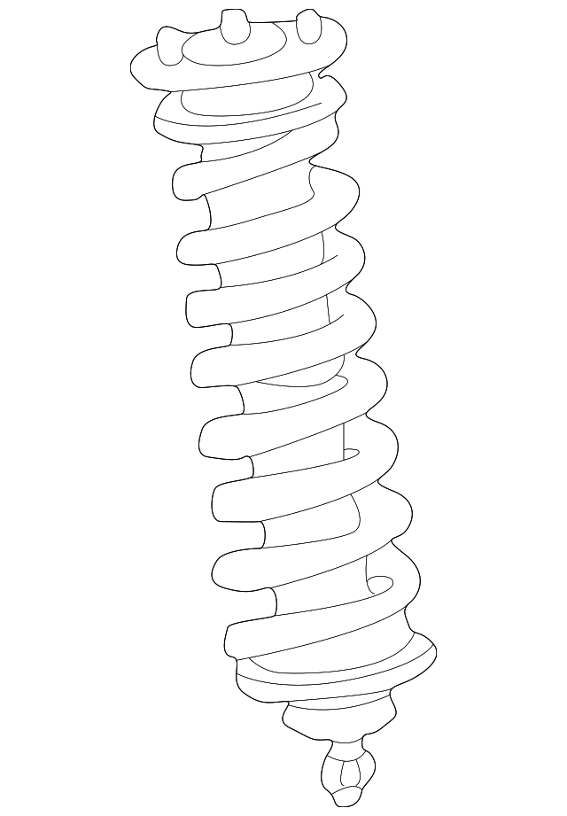 163-320-24-13-28 - Suspension Strut and Coil Spring Assembly 1998 