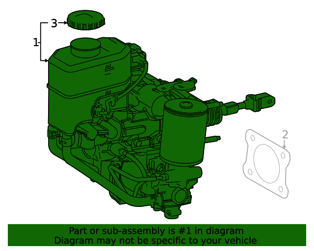 2022 Toyota Mirai Master Cylinder Assembly 4705062070 Toyota Parts