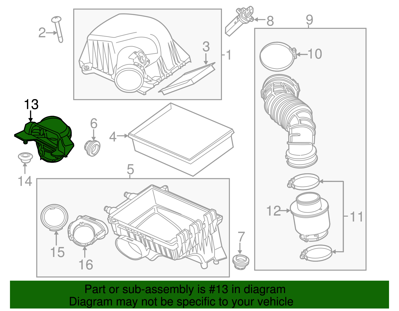 Intake Air Duct - GM (95143260)
