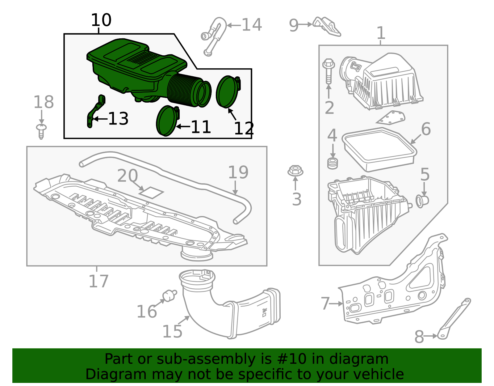 Air Cleaner Outlet Duct - GM (84467636)