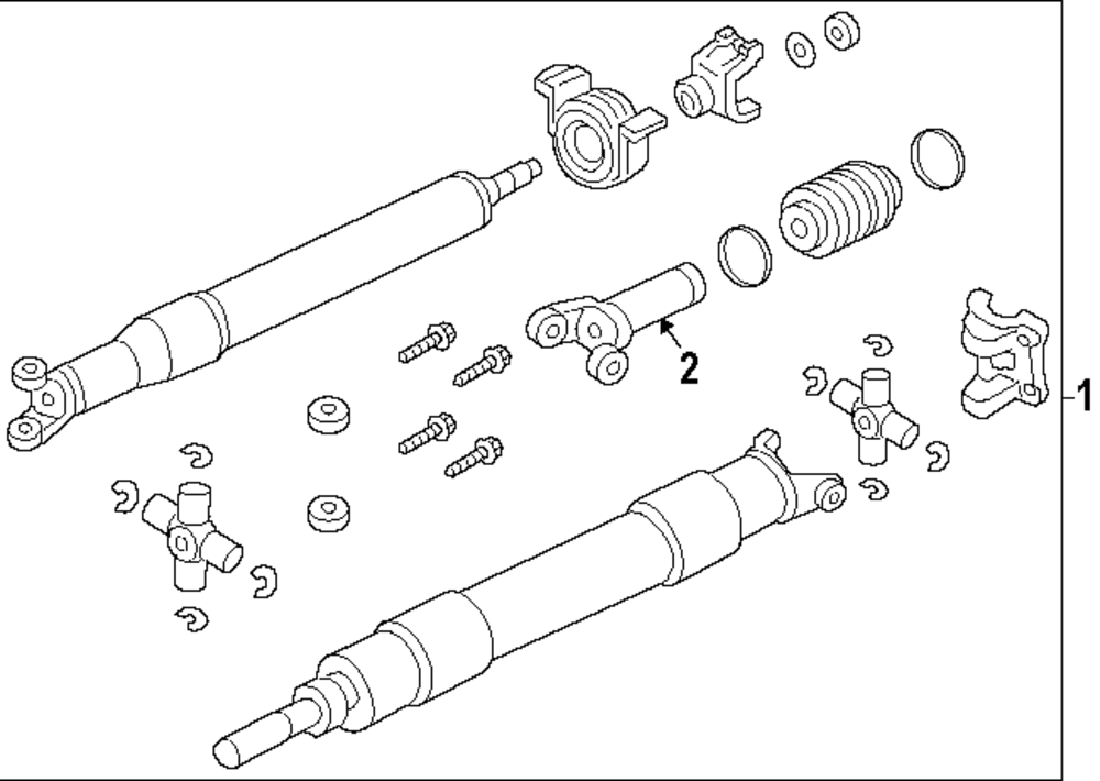 2023-2024 Ford F-350 Super Duty Drive Shaft PC3Z-4R602-JG