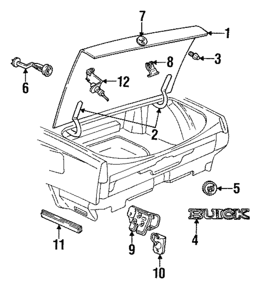 Trunk Lid - GM (25644915)