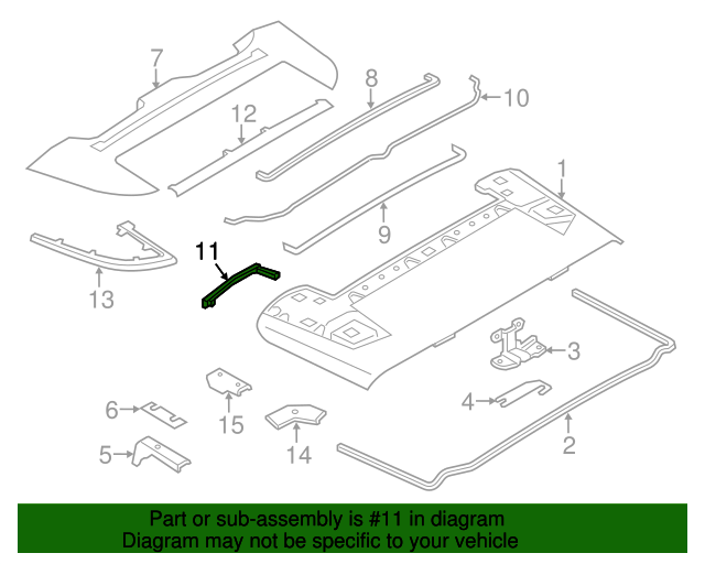 51-17-7-227-800 - Covering right 2012-2018 BMW | AutoNation Parts