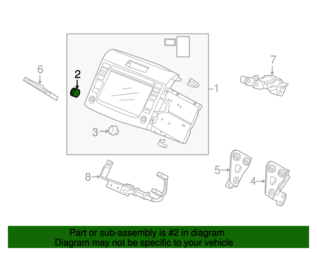 Genuine Honda 39543-T0A-A51 Volume Knob