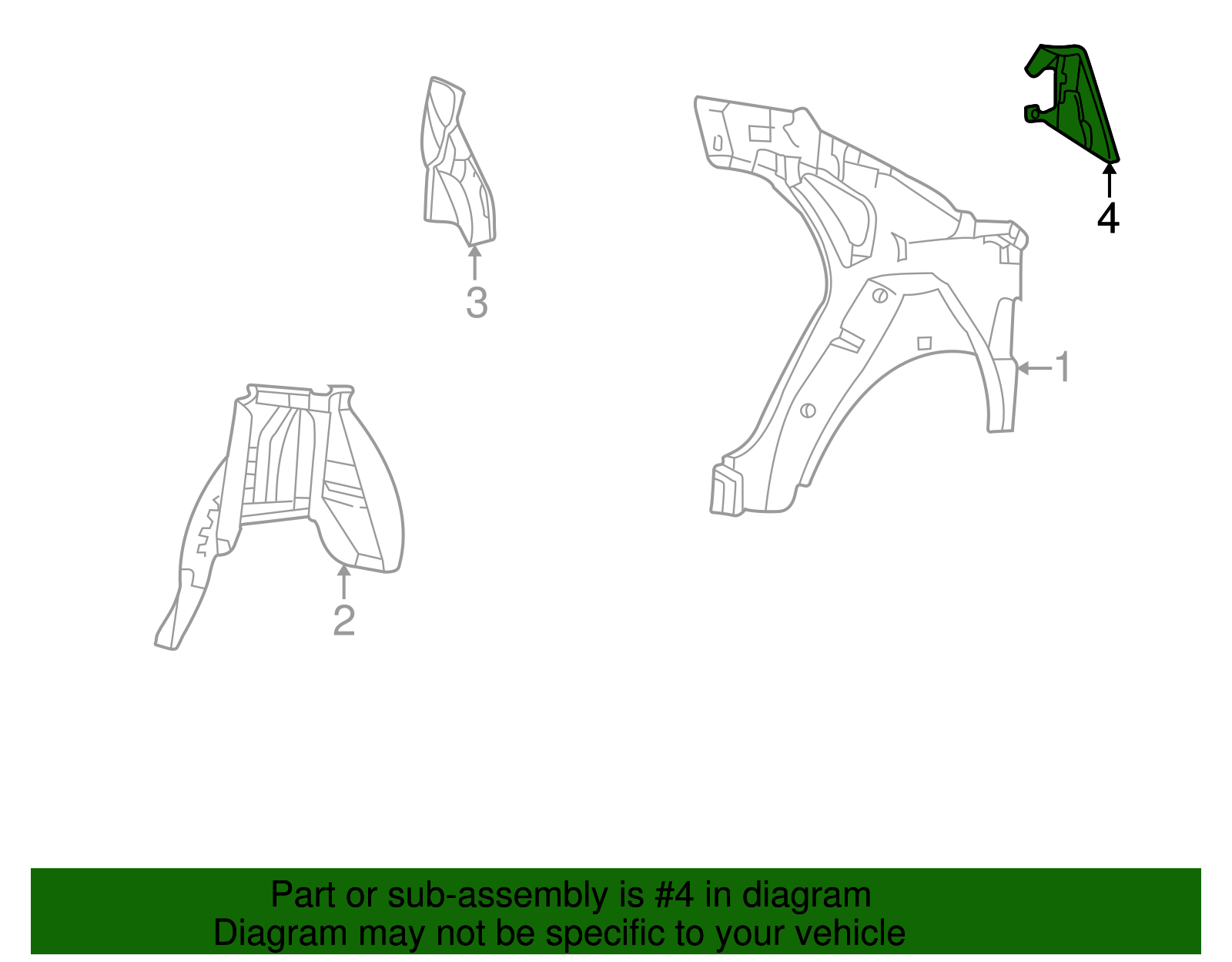Gutter Extension - Ford (YF4Z-5445114-BA)