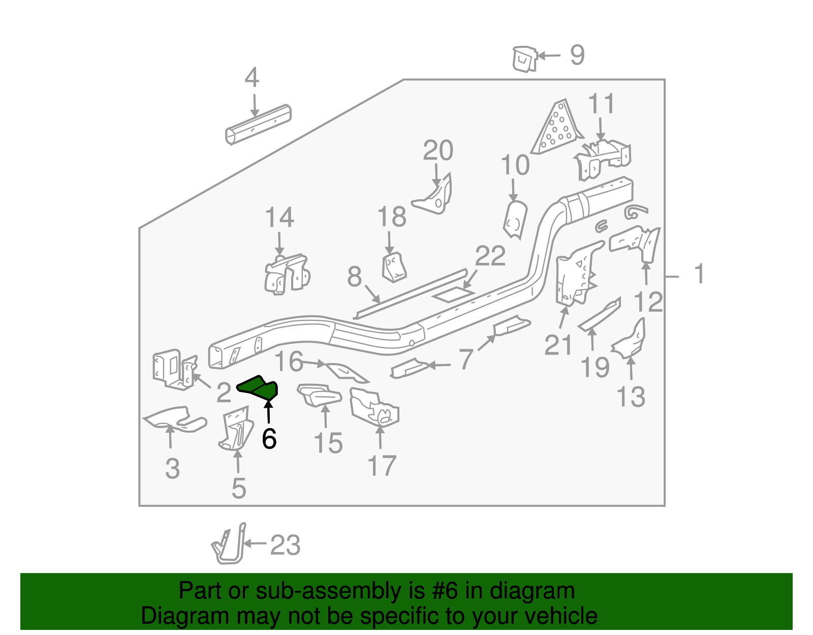 Front Lower Suspension Control Arm Rod Bracket - GM (10346970)