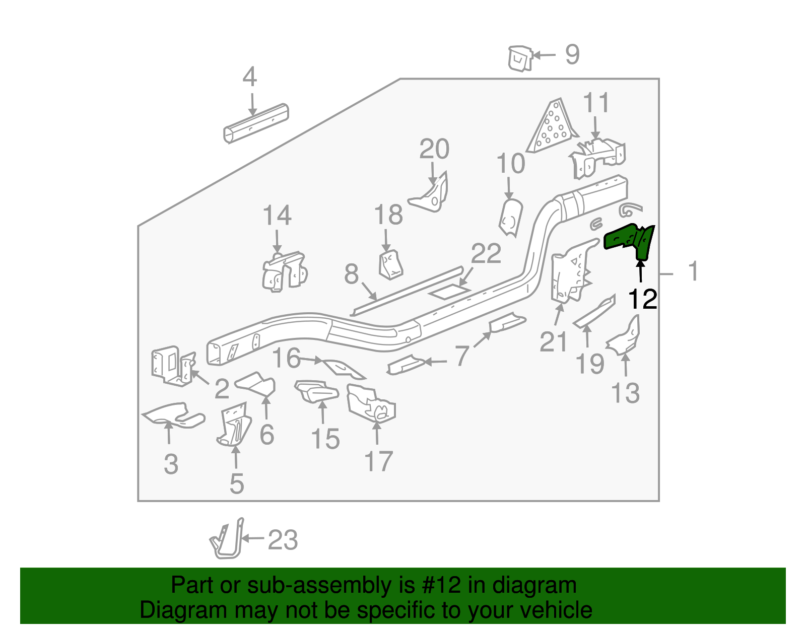 Rear Suspension Stabilizer Shaft Link Bracket - GM (10350140)