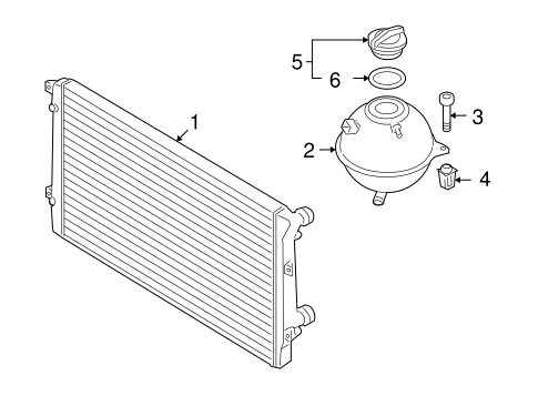 Radiator & Components for 2006 Audi A3 #3