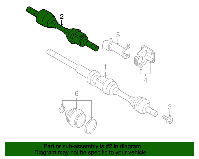 Genuine Axle Assembly for 20072016 Volvo Part 36050788 Over 30 Off All Genuine Volvo