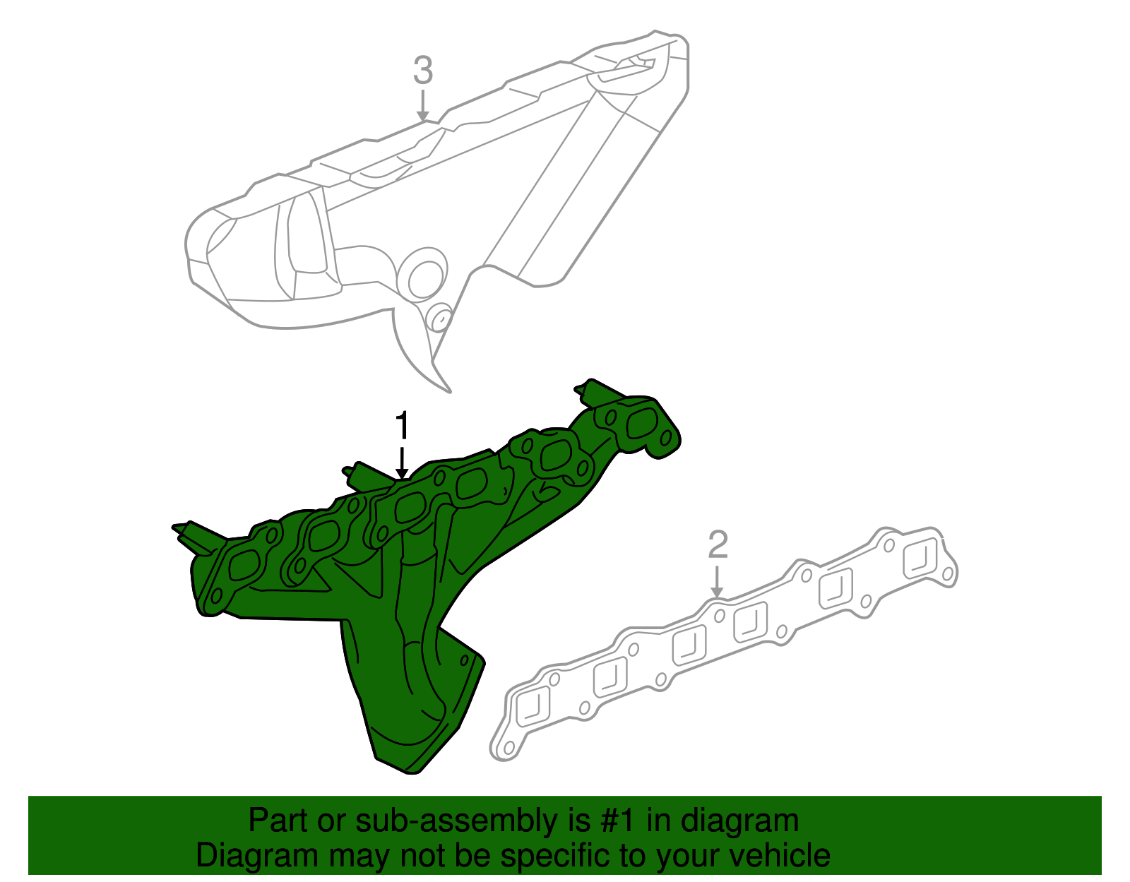 Exhaust Manifold - GM (88890560)