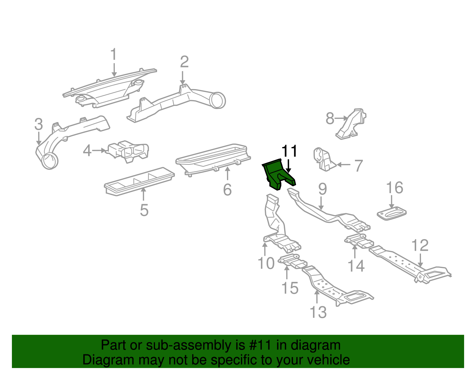 Floor Duct Connector - Toyota (87215-0R010)