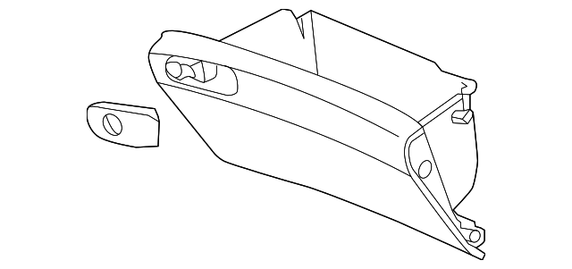 Honda Genuine 77510-T2F-A11ZB Glove Box Assembly