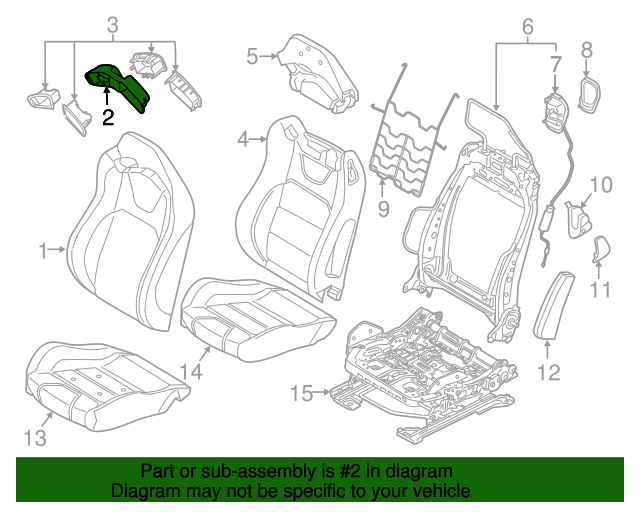 2012 2019 Ford Mustang Seat Belt Guide CR3Z 6360221 B TascaParts