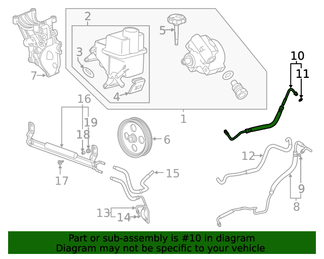 20202023 GM Power Brake Booster Inlet Hose 84150116 GM