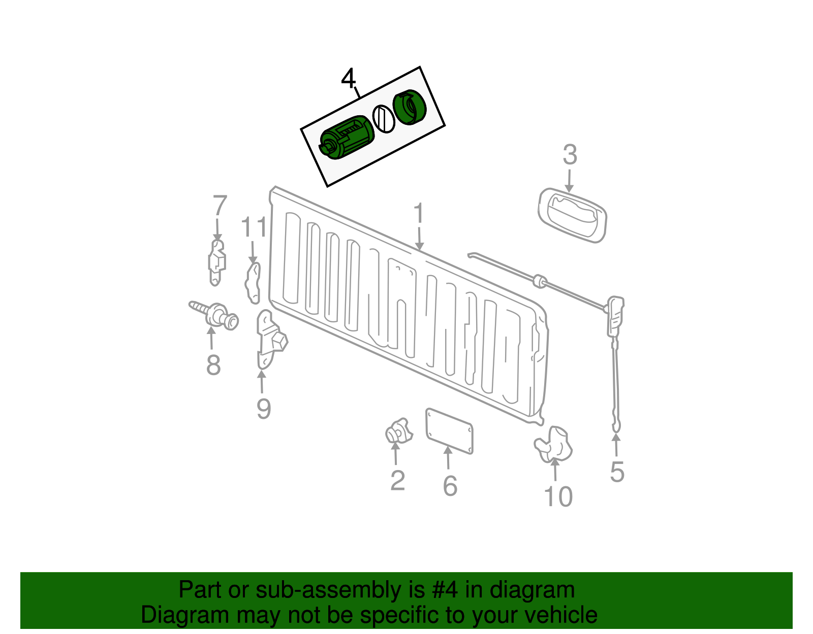 Lock Cylinder - GM (89022372)
