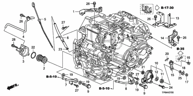 25920-R97-000 - Pipe B (Atf) 2008-2012 Honda | Honda Parts Online