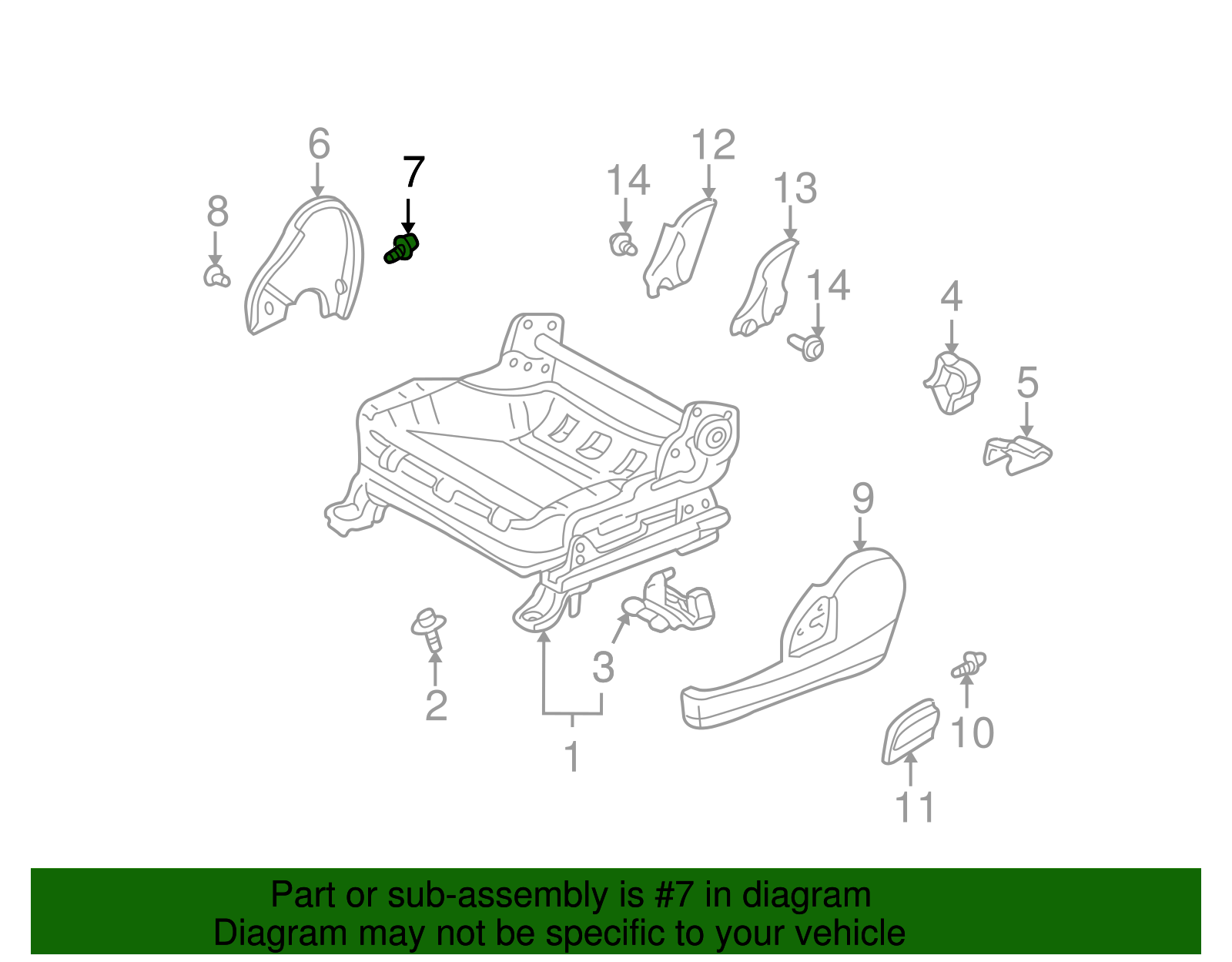 Recline Cover Screw - Scion (90167-40044)