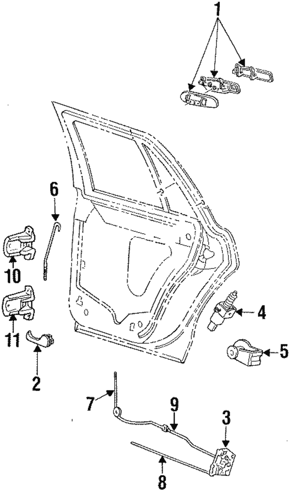 Handle, Inside - Ford (XW7Z-5421819-AAA)