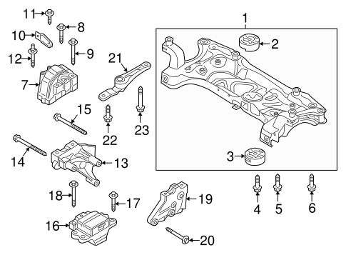 Engine & Trans Mounting for 2017 Volkswagen Jetta #0