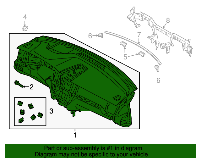 20182022 Volvo XC60 Instrument Panel 31477716 OEM Parts Online