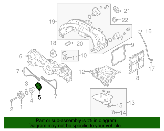 20122019 Subaru Rear Main Seal 806792010 Subaru Parts Store