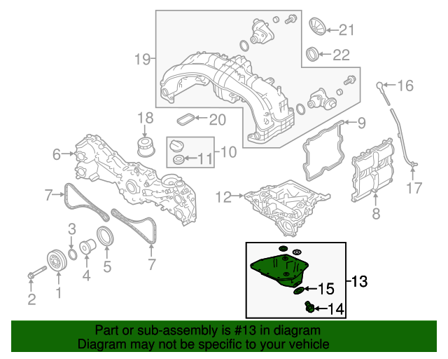 20172023 Subaru OEM NEW 201720 Subaru Ascent Forester Oil Pan