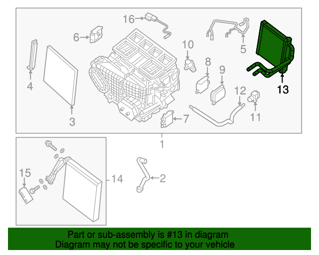 271403TS2A Heater Core 2016 2017 Nissan Altima Conicelli Nissan