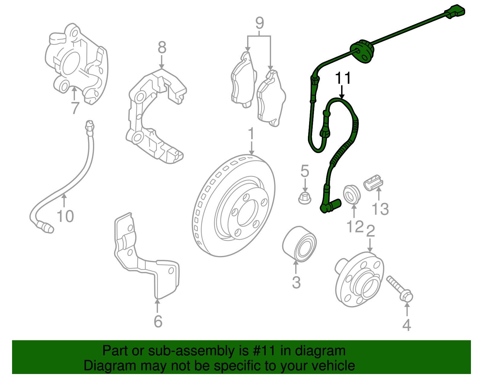 Speed Sensor - Volkswagen (8D0-927-803)