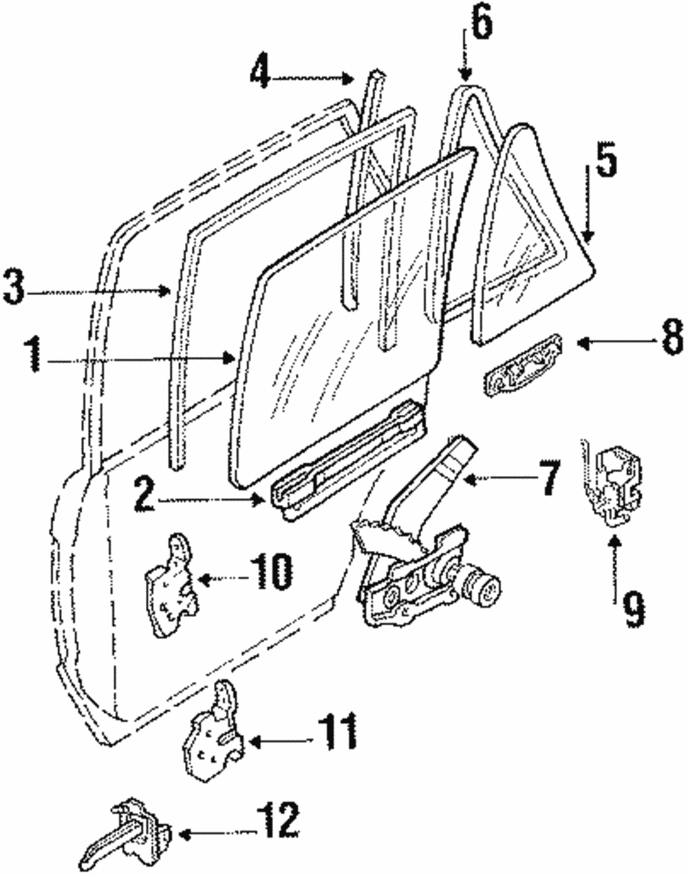 Vent Glass - Ford (E8GY-5826871-A)