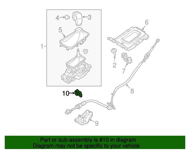 20072019 Ford Automatic Transmission Shifter Cable Clip 4C3Z7H181AA