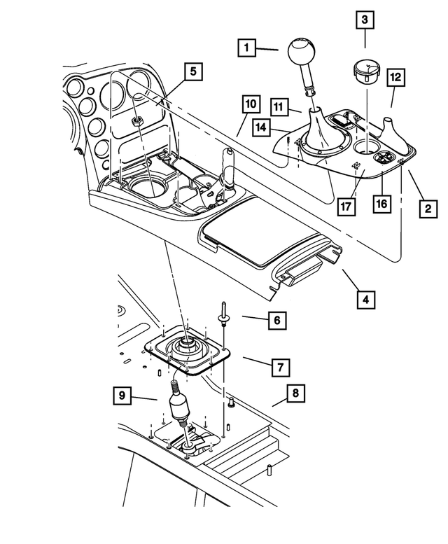 2005 Dodge Viper Parking Brake Lever Boot XP201YRAA My Mopar Parts