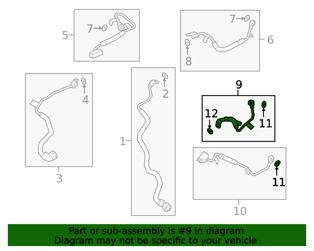 11538841579 - 2023-2024 BMW Coolant Line (11-53-8-841-579) | BMW of ...