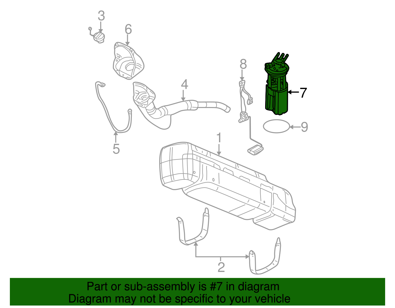 Fuel Tank Sending Unit Kit with Seal - GM (89060639)