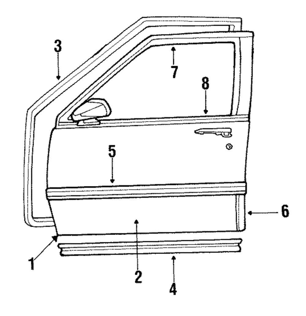 Molding Kit, Front S/D - GM (20503370)