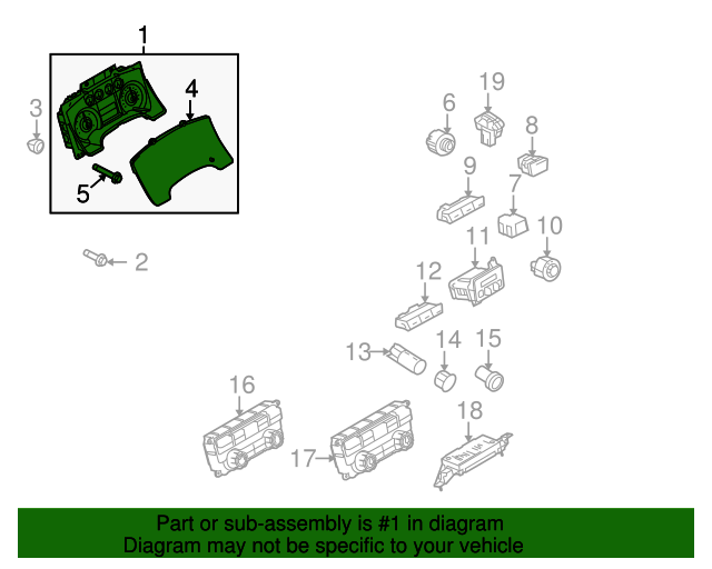 AL3Z10849NA Instrument Cluster 2010 Ford F150 Lasco Auto Parts