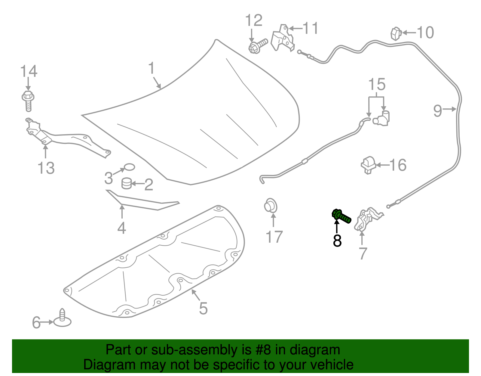 Lock Assembly Bolt - Scion (SU003-02798)