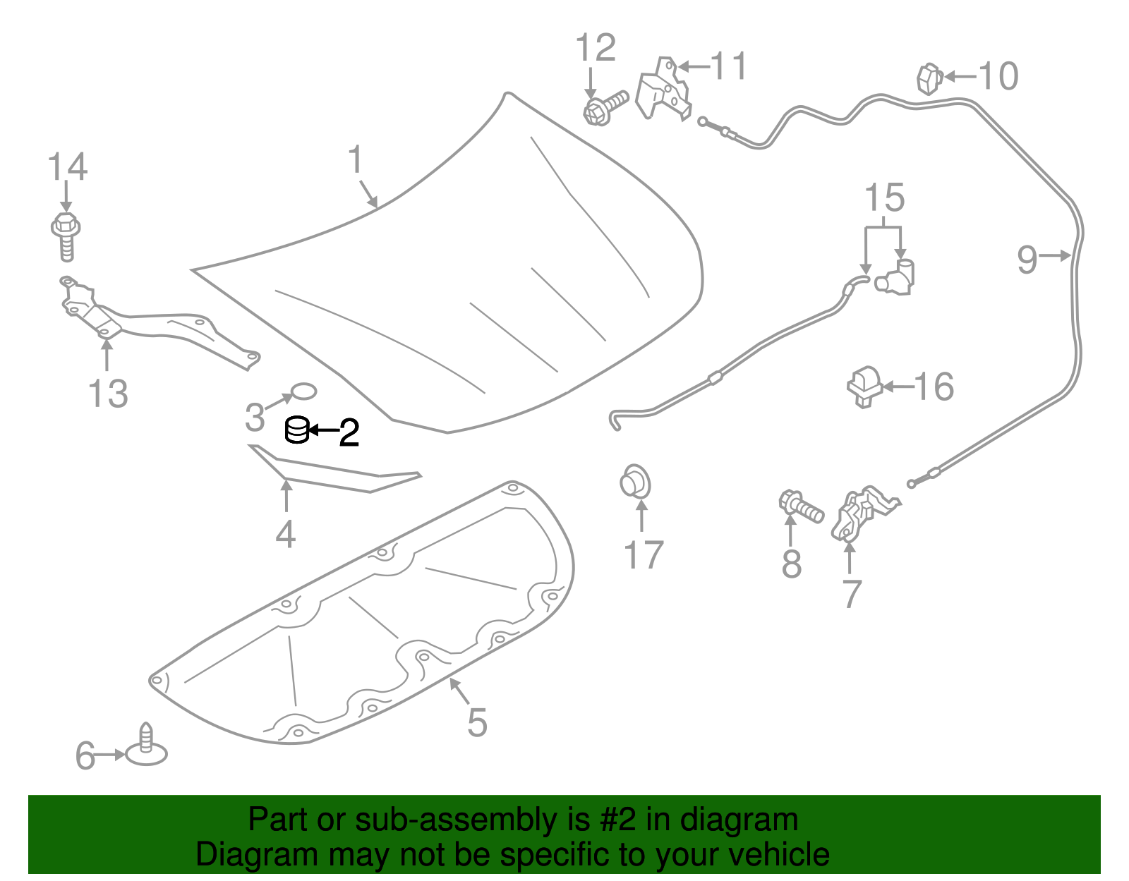 Hood Bumper - Scion (SU003-01398)
