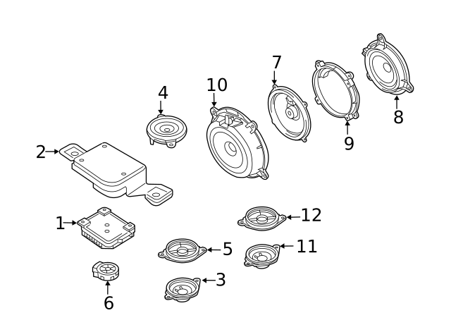 LOUYENOUS KD45-66-A60 9'' Front Door Speaker, Front Door Speaker Assembly For 6 2014-2016, For For CX-5 2013-2016