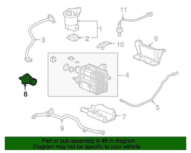 17311SNAA01 Valve Assembly, Canister Vent Shut 20062011 Honda Civic Honda Parts Online